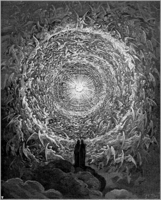 Paradis (Divine Comédie), illustration de Gustave Doré, imitée par Philippe Druillet