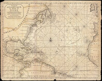 Carte de l'Océan Atlantique ou Mer du Nord (1693), Pierre MORTIER ; www.geographicus.com